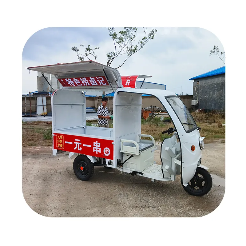 Трехколесный грузовик для еды для малого бизнеса/уличная еда, изготовленный мобильными тележками/Трейлер для приготовления пищи