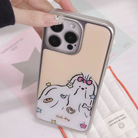 Coque de téléphone en résine époxy pour Iphone16 16pro/promax 15 15promax/14promax/14pro 14/13 13pro 12 11 coque à bords argentés galvanisés