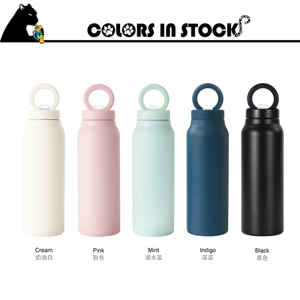 Từ nước chai Cup hiện đại nước nóng chai thép không gỉ <span class=keywords><strong>Flask</strong></span> chân không Thermo làm mát phòng tập thể dục chai nước với người giữ điện thoại - Product Image 3