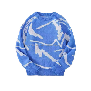 Suéter Moderno para Hombre y Mujer, Otoño Invierno, Holgado, Personalizable, Cuello Redondo, Tejido Jacquard, Manga Larga, Cálido y a la Moda - Product Image 2