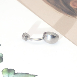 Piercing de nombril en acier inoxydable avec cristaux sertis, bijou cadeau, nouveau modèle, ornement de piercing en forme de boule de couleur acier - Product Image 3