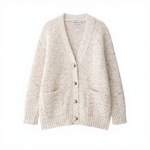 เสื้อถัก TAOP&ZA ลายพิมพ์ฤดูใบไม้ร่วงสุดหรู ปี 2025 แฟชั่นผู้หญิงสไตล์วินเทจ ทรงหลวม คอวี มีกระเป๋า แขนยาว ระบายอากาศได้ดี - Product Image 4