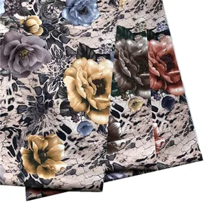 Factory Directly Cheaper Printed Short Hair Silk Velvet Fabric 100 Polyester Floral Velvet Fabric For Sofa