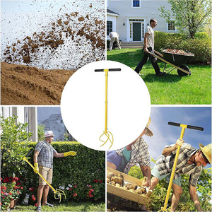 Outils de jardinage - Motoculteurs <span class=keywords><strong>à</strong></span> griffes, motoculteurs rotatifs, désherbeurs de sol, aérateurs de pelouse, bacs de jardinage, jardinières - Acier au carbone DIY - Product Image 4