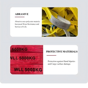 1T 2T 3T 4T 5T 6T 8T 10T 12T Phẳng Web Sling Vành Đai Polyester Vô Tận Nâng ESlinga Vải Webbing Phẳng Web Sling - Product Image 4