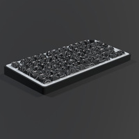 HZGAMER Keycaps topographiques CHERRY Profile Keycap DIY Sublimation PBT Keycaps