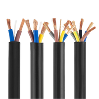 Kabel Multi-Core Tianyuan ZR-RVV 750V Panjang Sesuai Pesanan, Tahan Api, Fleksibel, Kawat Tembaga Terpilin, Selubung PVC, untuk Bangunan Industri