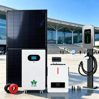 Système de batterie solaire sur roues peu encombrant, kit de stockage modulaire hors réseau, réserve d'énergie pour maison et ferme isolées