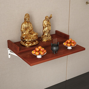 Soporte para quemador de incienso, altar sencillo para colgar en la pared, soporte para santuario montado en la pared, mesa para incienso montada en la pared. - Product Image 2