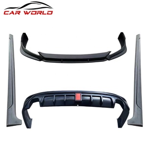 For for 2021-2023 Bumper Kit ABS Material Front Lower Lip Side Skirts Rear Diffuser Tow <b>Hook</b> Screw-On - Product Image 6