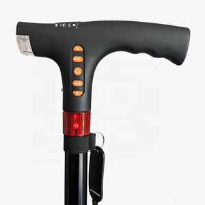 2019年ベストセラー LED折りたたみ式歩行杖 スマート歩行杖 FMラジオとSOSアラーム付き - Product Image 3