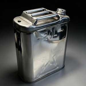 Bidon à carburant en acier inoxydable de 20 L, <span class=keywords><strong>jerrycan</strong></span> portable pour véhicule tout-terrain, camion, SUV, bidon de stockage d'essence et de diesel en métal antirouille - Product Image 5