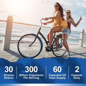 مكملات غذائية متكاملة لصحة الأمعاء من بي وورث 300 مليار CFU حبوب بروبوتيك 60 قطعة كبسولات بروبوتيك - Product Image 5