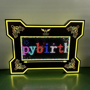 앱 디지털 스크린 메시지 보드 LED 사인 LED 병 조명 아크릴 디스플레이 스탠드 파티용 랙 - Product Image 2