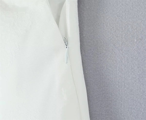 Minigonna Casual Estiva da Donna 2026 Traspirante a Vita Naturale, 2 Varianti di Colore, Chiusura con Cerniera, Tinta Unita, <span class=keywords><strong>Gonna</strong></span> a Trapezio alla Moda - Product Image 5