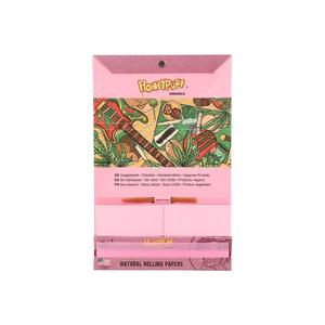 Honeypuff 110mm Kingsize Natural Pink Wood Pulp <b>Rolling</b> Paper with Filter Tips – New Design Bulk Custom Smoking Accessories - Product Image 4