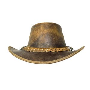 Sombreros de Cuero PU Personalizados al por Mayor para Hombre, Estilo Occidental a la Moda, Personalizables, de Secado Rápido, Transpirables, para Montar a Caballo al Aire Libre - Product Image 6