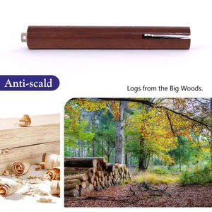 Tenedor telescópico de acero inoxidable UPSILON de grado alimenticio con mango de madera para barbacoa, camping, fiestas al aire libre - Product Image 4