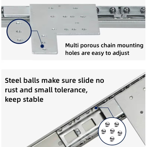 Chất Lượng Cao Fgvslide Truyền Hình Thép Túi Cửa Theo Dõi Hệ Thống Trượt Tủ Đồ Nội Thất Flipper Cửa Ngăn Kéo Trượt Đường Sắt - Product Image 3