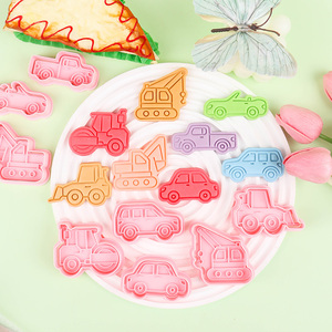 Série Transport : <span class=keywords><strong>Emporte</strong></span>-pièces 3D Grue SUV Dessin Animé en Plastique Écologique DIY 2 Pièces - Product Image 1