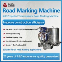 Machine de marquage routier thermoplastique automotrice à chauffage GPL, batterie lithium 20AH/48V, prix direct usine