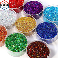 Paillettes PET en gros, fournitures de décoration de Noël en métal, poudre de pigment en vrac pour Noël, paillettes de pigment pour peinture automobile
