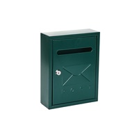 Boîte aux lettres murale moderne minimaliste en métal, antivol, extérieure, étanche, thermolaquée, pour colis, maison, appartement