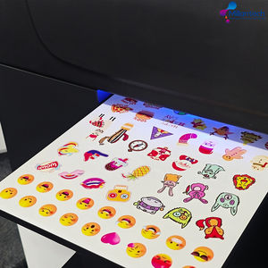 <span class=keywords><strong>Imprimante</strong></span> UV à plat de bureau Hanrun, <span class=keywords><strong>imprimante</strong></span> numérique 3D UV DTF pour logo, étiquette, autocollant, métal - Product Image 2