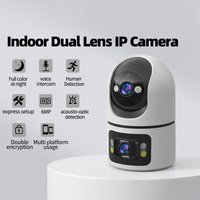 Tuya 2 lentilles sans fil HD caméra de sécurité à domicile détection de mouvement conversation bidirectionnelle prise en charge de la vue multi-écran carte TF 256G