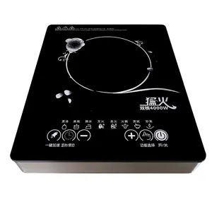 Yeni tasarım mini hotpot ev kullanımı indüksiyon ocak 110v 220v 3500w yüksek güç siyah kristal ocak soba