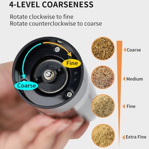 Electric New Smart USB <b>Salt</b> Electric <b>Salt</b> and Pepper <b>Shaker</b> Rechargeable Pepper Grinder Mill Set - Product Image 4