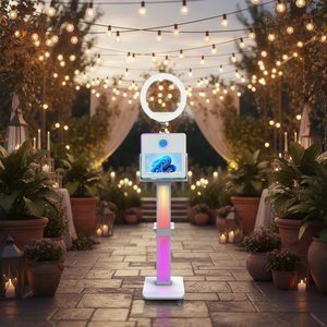 Nouvelle conception de borne <span class=keywords><strong>photo</strong></span> LED avec écran tactile LCD pour fêtes, mariages et selfies, machine <span class=keywords><strong>photo</strong></span> DSLR - Product Image 2