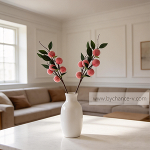 Branche <span class=keywords><strong>de</strong></span> pêche artificielle réaliste avec feuilles pour parcs à thème, festivals, défilés, spectacles et décoration intérieure - Product Image 2