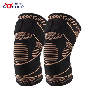 Genouillères de sport en spandex AONIU pour adultes, respirantes, à enfiler, vente en gros, confortables, réduisant la pression, protectrices, personnalisables - Product Image 3