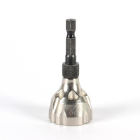 Foret à main d'ébavurage à vis de convoyeur de copeaux multiples facile à utiliser tige hexagonale externe à trois lames pour outil de chanfreinage