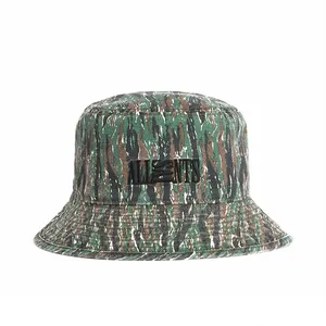 Custom Embroidery Bucket Hat Outdoor Camouflage Fisherman Hats