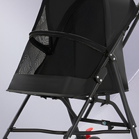 Poussette pour animaux de compagnie NIUNIU en métal pour chiens/chats/lapins, légère, pliable, 4 roues, utilisable en extérieur toute l'année, design détachable, 15 kg