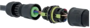 Ip68 M25 2P 3P Ondergrondse Rechte Kabel Connector Waterdichte Elektrische Draad Connectoren Voor Led Verlichting