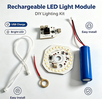 Lampe de table Pcb USB Rechargeable Led Touch Switch Dimmable Lampe de bureau Ensemble complet d'accessoires de source de lumière DIY Module Led