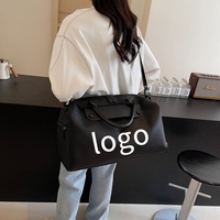 DICHOS Sac de voyage portable Fitness pour femme Sac de sport de grande capacité Compartiment à chaussures séparé sec-humide Fermeture à glissière