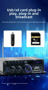 Creatall 120W double canal maison HiFi stéréo Audio amplificateur <span class=keywords><strong>de</strong></span> puissance amplificateur numérique professionnel amplificateur <span class=keywords><strong>de</strong></span> contrôle indépendant BT 5.0 - Product Image 4