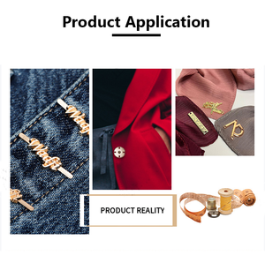 Étiquette de sac à main de haute qualité, métal personnalisé, logo gravé, étiquette <span class=keywords><strong>en</strong></span> métal de créateur pour vêtements - Product Image 4