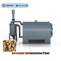 Équipement de carbonisation horizontale pour la production de charbon de chicha à partir de bûches de bois et de paille de jute, par un fabricant expérimenté