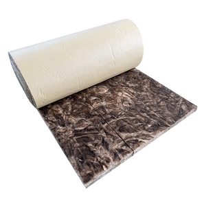 Rouleaux <span class=keywords><strong>de</strong></span> <span class=keywords><strong>laine</strong></span> <span class=keywords><strong>de</strong></span> <span class=keywords><strong>verre</strong></span> R94 R100 R122 R235 pour bâtiments résidentiels, papier kraft 40 mm, écologiques, résistants au feu, pour usage en entrepôt - Product Image 1