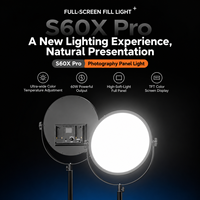 Panneau lumineux LED noir pour photographie et vidéo, idéal pour studio, portraits, enregistrement vidéo, diffusion en direct et créateurs de contenu