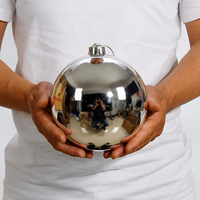 Boule de Noël de 20 cm, grande, incassable, multicolore, pour décorations de Noël, d'ouverture de centres commerciaux, d'hôtels et de présentations de fêtes