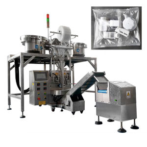 Machine d'emballage verticale automatique VFFS pour sacs en plastique avec 8 bols vibrants de comptage pour pièces de quincaillerie/vis/écrous/boulons - Product Image 5