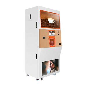 Distributeur automatique de café en libre-service JK81, 20 boissons chaudes/froides, distributeur de gobelets automatique de 14 oz, café fraîchement moulu, fonction SDK - Product Image 1