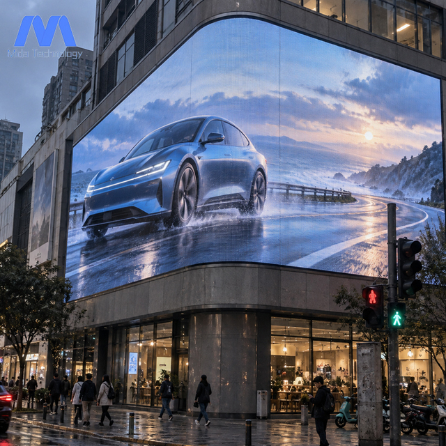 Outdoor Transparent P3.91-7.81 LED Display Screen with 4500-5500cd Brightness and 3840Hz Refresh Rate