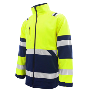 Outdoor Work Warm Fleece Lining <strong>Safety</strong> Reflective <strong>Jacket</strong> High Quality Waterproof Windproof Hi Vis Fluorescent Reflective <strong>Jacket</strong> - Product Image 3